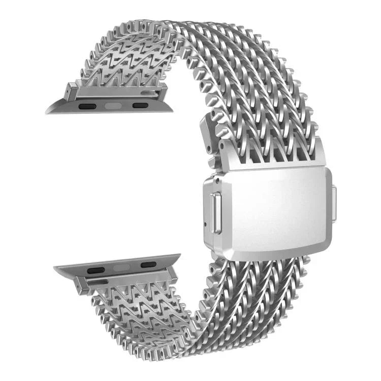 Pulseira de Relógio em Aço Inoxidável Magnética de Malha, Para Apple Watch 46mm / 49mm / 45mm / 44mm, Para Apple Watch 42mm / 41mm / 40mm / 38mm