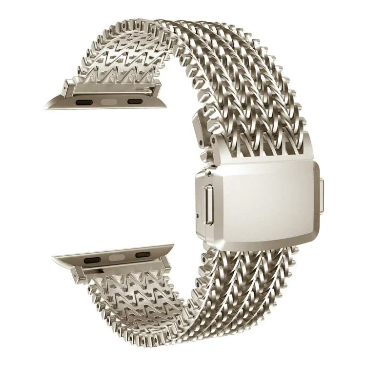 Pulseira de Relógio em Aço Inoxidável Magnética de Malha, Para Apple Watch 46mm / 49mm / 45mm / 44mm, Para Apple Watch 42mm / 41mm / 40mm / 38mm