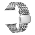Pulseira de Relógio em Aço Inoxidável Magnética de Malha, Para Apple Watch 46mm / 49mm / 45mm / 44mm, Para Apple Watch 42mm / 41mm / 40mm / 38mm