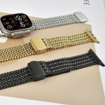 Pulseira de Relógio em Aço Inoxidável Magnética de Malha, Para Apple Watch 46mm / 49mm / 45mm / 44mm, Para Apple Watch 42mm / 41mm / 40mm / 38mm