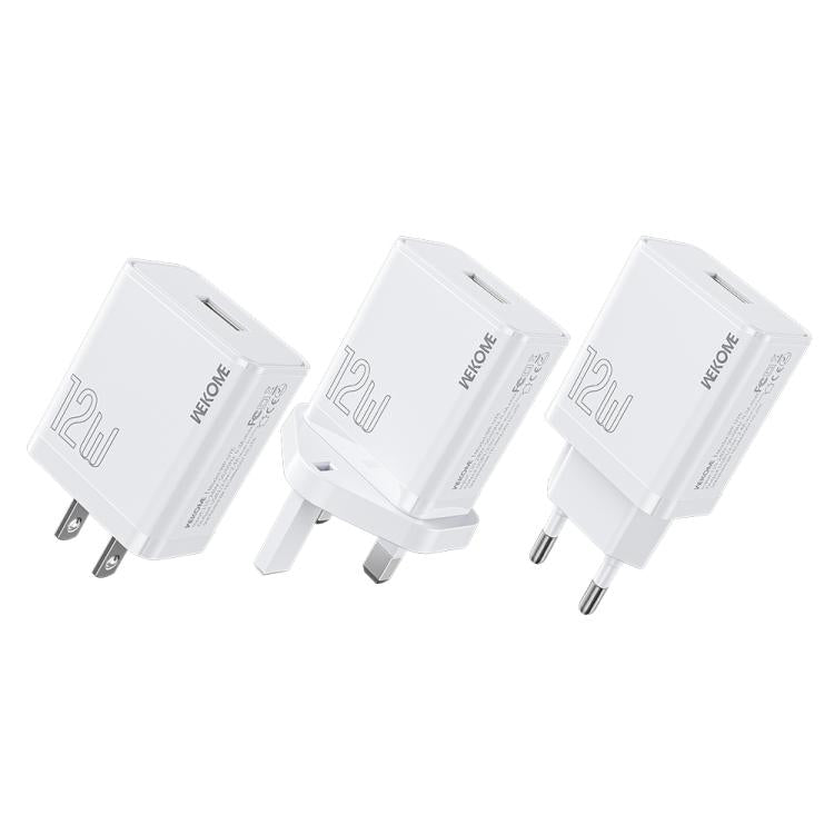 Carregador USB WK WP-U76 Kinkong 12W, Ficha UK, Ficha EUA, Ficha UE