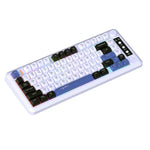 Teclado Fino com Luz RGB e Três Modos Sem Fios HXSJ L400 81 Teclas