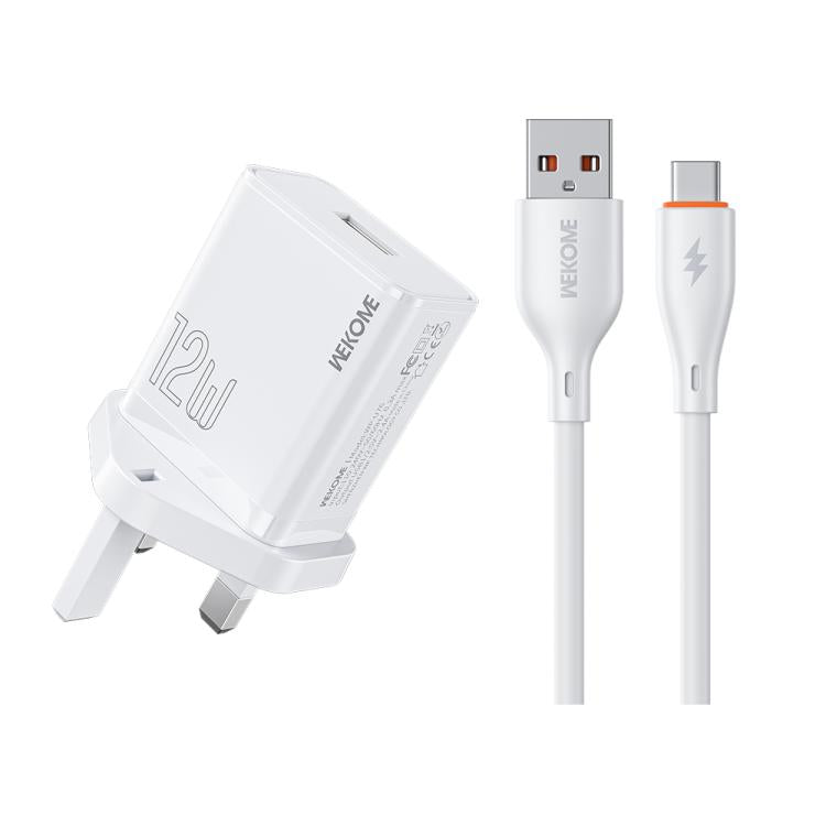 Conjunto de Carregador USB WK WP-U76 Kinkong 12W, Ficha UK, Ficha EUA, Ficha UE