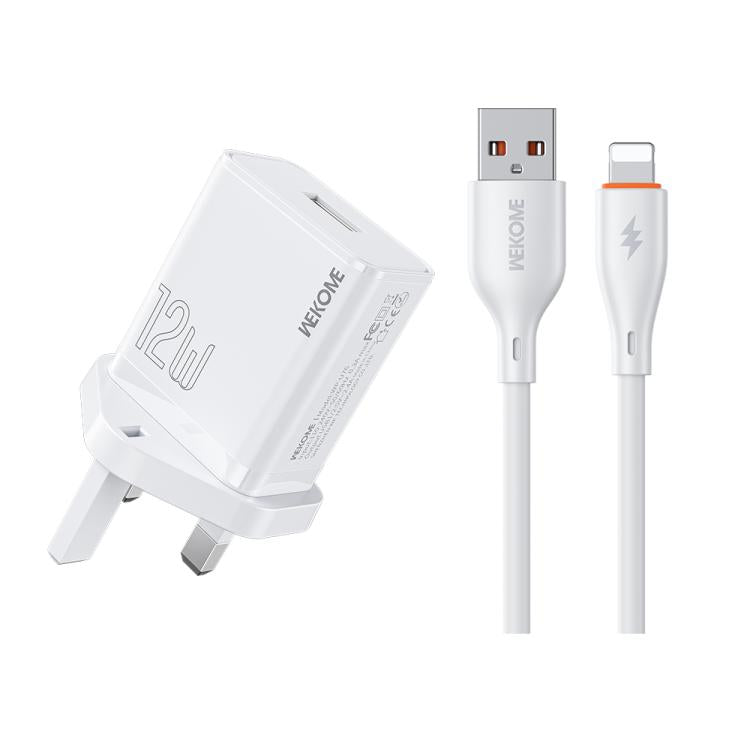 Conjunto de Carregador USB WK WP-U76 Kinkong 12W, Ficha UK, Ficha EUA, Ficha UE