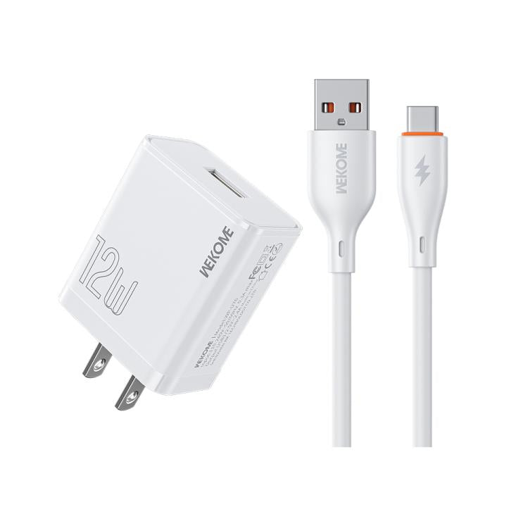 Conjunto de Carregador USB WK WP-U76 Kinkong 12W, Ficha UK, Ficha EUA, Ficha UE