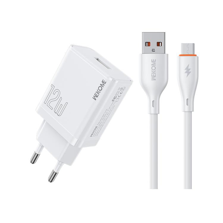 Conjunto de Carregador USB WK WP-U76 Kinkong 12W, Ficha UK, Ficha EUA, Ficha UE