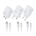 Conjunto de Carregador USB WK WP-U76 Kinkong 12W, Ficha UK, Ficha EUA, Ficha UE