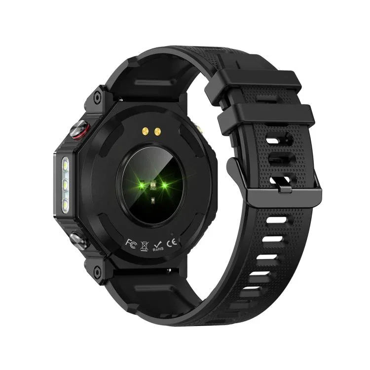 KC91 Ecrã IPS de 1,39 polegadas Relógio Inteligente GPS Outdoor 3ATM com Lanterna