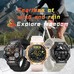 KC91 Ecrã IPS de 1,39 polegadas Relógio Inteligente GPS Outdoor 3ATM com Lanterna