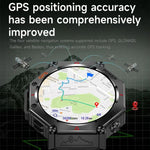 KC91 Ecrã IPS de 1,39 polegadas Relógio Inteligente GPS Outdoor 3ATM com Lanterna
