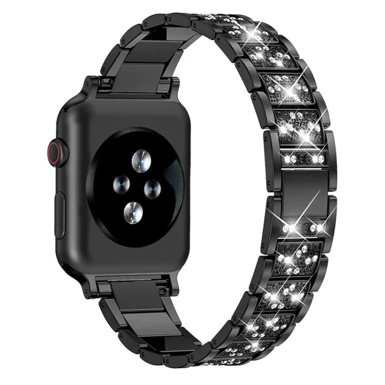 Pulseira de Relógio em Aço Inoxidável com Joias de Diamante xDfind, Para Apple Watch 42 / 44 / 45 / 46 / 49mm, Para Apple Watch 38 / 40 / 41 / S10 42mm