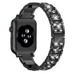 Pulseira de Relógio em Aço Inoxidável com Joias de Diamante xDfind, Para Apple Watch 42 / 44 / 45 / 46 / 49mm, Para Apple Watch 38 / 40 / 41 / S10 42mm