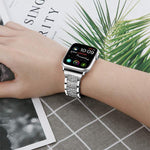 Pulseira de Relógio em Aço Inoxidável com Joias de Diamante xDfind, Para Apple Watch 42 / 44 / 45 / 46 / 49mm, Para Apple Watch 38 / 40 / 41 / S10 42mm