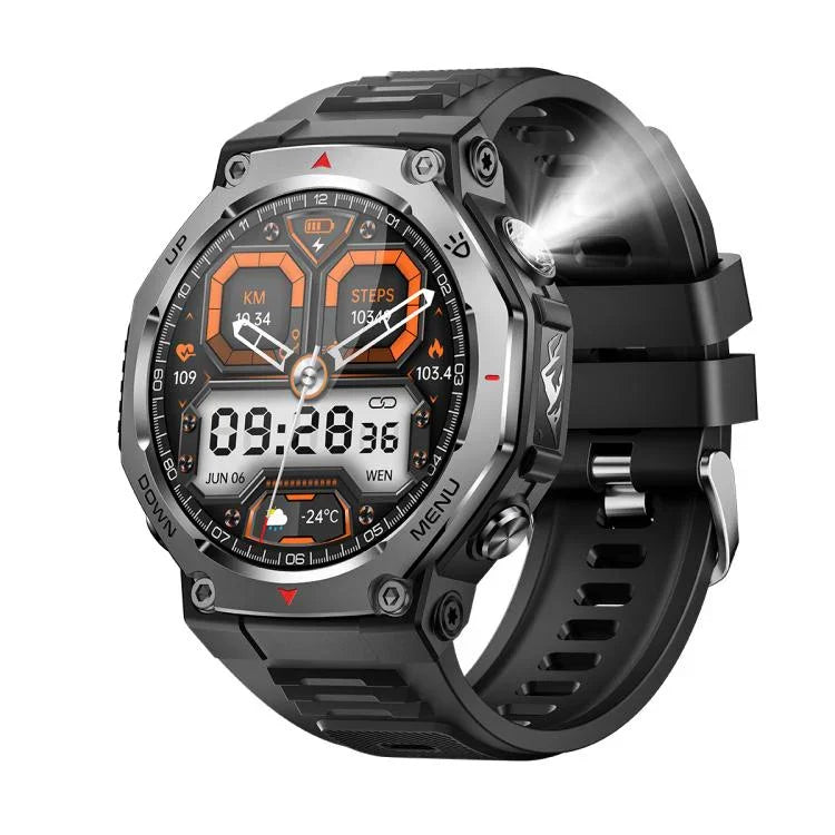 KT85 Ecrã de 1,43 polegadas Relógio Inteligente Desportivo Outdoor 5ATM com Lanterna Forte