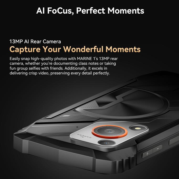 Blackview Oscal Marine 1, 6,56 polegadas, Android 15, Unisoc UMS9230E T615 Octa Core, rede: 4G, OTG, NFC, 4GB+128GB