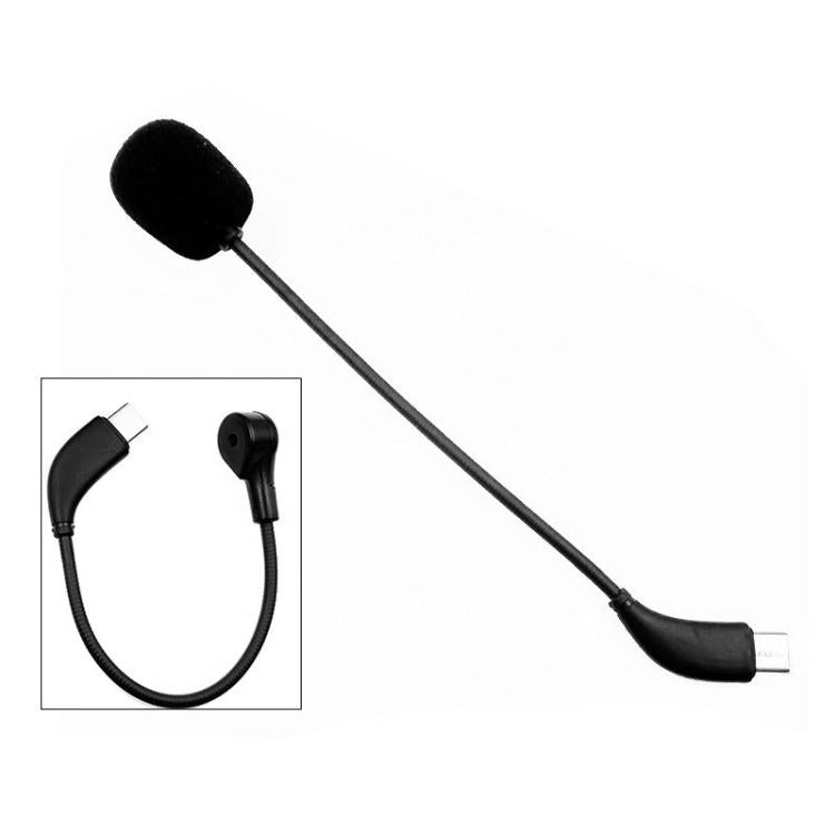 Microfone para Auricular de Jogos E-sports, Tipo-C Curvo, Tipo-C Reto