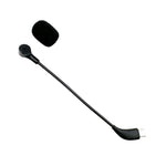 Microfone para Auricular de Jogos E-sports, Tipo-C Curvo, Tipo-C Reto