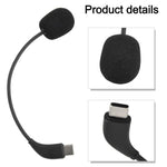 Microfone para Auricular de Jogos E-sports, Tipo-C Curvo, Tipo-C Reto