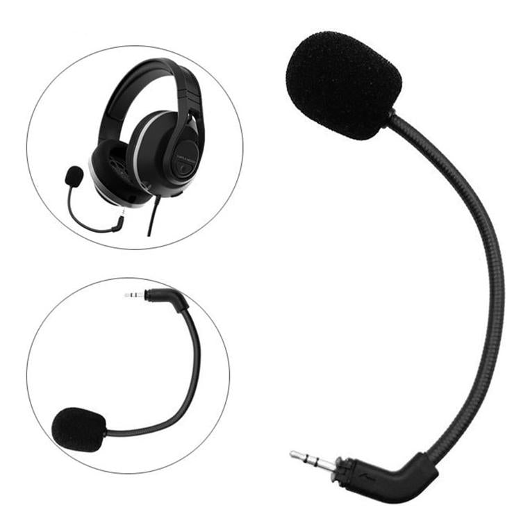 Microfone para Auricular de Jogos E-sports Curvo 2.5mm, Para Turtle Beach Recon 500