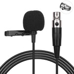 Microfone de Lapela Metálico, Comprimento do Cabo: 1.5m, Conector XLR de 3 Pinos, Conector XLR de 4 Pinos