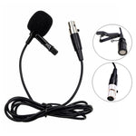 Microfone de Lapela Metálico, Comprimento do Cabo: 1.5m, Conector XLR de 3 Pinos, Conector XLR de 4 Pinos
