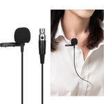 Microfone de Lapela Metálico, Comprimento do Cabo: 1.5m, Conector XLR de 3 Pinos, Conector XLR de 4 Pinos