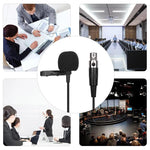 Microfone de Lapela Metálico, Comprimento do Cabo: 1.5m, Conector XLR de 3 Pinos, Conector XLR de 4 Pinos