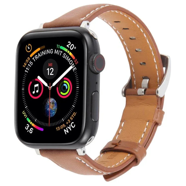 Pulseira de Relógio em Pele de Microfibra de Seda, Para Apple Watch 46mm / 49mm / 45mm / 44mm, Para Apple Watch 42mm / 41mm / 40mm / 38mm