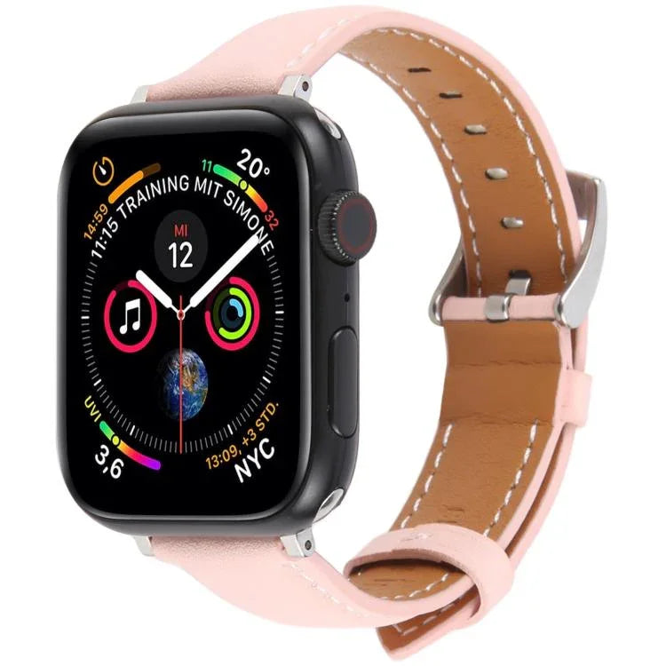 Pulseira de Relógio em Pele de Microfibra de Seda, Para Apple Watch 46mm / 49mm / 45mm / 44mm, Para Apple Watch 42mm / 41mm / 40mm / 38mm