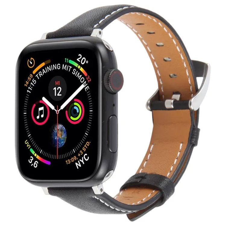 Pulseira de Relógio em Pele de Microfibra de Seda, Para Apple Watch 46mm / 49mm / 45mm / 44mm, Para Apple Watch 42mm / 41mm / 40mm / 38mm