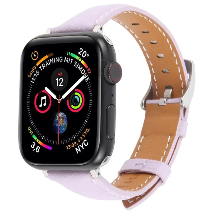 Pulseira de Relógio em Pele de Microfibra de Seda, Para Apple Watch 46mm / 49mm / 45mm / 44mm, Para Apple Watch 42mm / 41mm / 40mm / 38mm