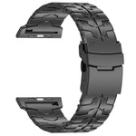 Correia de Relógio em Liga de Titânio com Fivela Plana de Libertação Rápida de 26mm, Para Apple Watch 46mm / 49mm / 45mm / 44mm