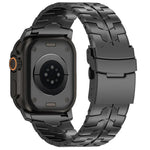 Correia de Relógio em Liga de Titânio com Fivela Plana de Libertação Rápida de 26mm, Para Apple Watch 46mm / 49mm / 45mm / 44mm