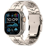 Correia de Relógio em Liga de Titânio com Fivela Plana de Libertação Rápida de 26mm, Para Apple Watch 46mm / 49mm / 45mm / 44mm