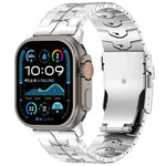 Correia de Relógio em Liga de Titânio com Fivela Plana de Libertação Rápida de 26mm, Para Apple Watch 46mm / 49mm / 45mm / 44mm