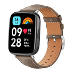 xDfind Flat Head Black Shark Fine Grain Leather Watch Band, For Xiaomi Band 10 Pro / 9 Pro / Redmi Watch 6, For Redmi Watch 3 Active / Lite 20mm, For Redmi Watch 3 20mm