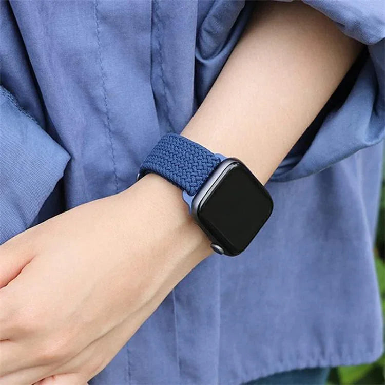 Correia de Relógio em Nylon com Laço e Fivela Escada com Capa PC Ultra 49mm com Filme, Para Apple Watch Series 44mm, Para Apple Watch Series 40mm, Para Apple Watch Series 10 / 11 46mm, Para Apple Watch Series 10 / 11 42mm, Para Apple Watch Series 45mm