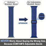Ladder Buckle Loop Nylon Watch Band with Film Frosted PC Cover, For Apple Watch Series 44mm, For Apple Watch Series 40mm, For Apple Watch Series 10 / 11 46mm, For Apple Watch Series 10 / 11 42mm, For Apple Watch Series 45mm, For Apple Watch Series 41mm