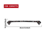 Forged Gold Foil Carbon Fiber Car Trunk Decorative Sticker for Chevrolet Corvette C8 2020-, Left and Right Driver, Trunk