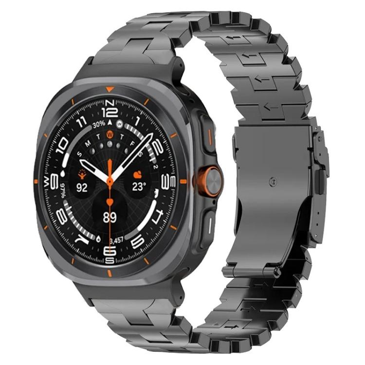 Correia de Relógio com Fivela de Segurança Borboleta em Liga de Titânio, Para Samsung Galaxy Watch Ultra 47mm / Ultra 2025