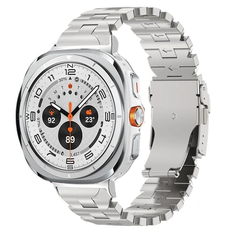 Correia de Relógio com Fivela de Segurança Borboleta em Liga de Titânio, Para Samsung Galaxy Watch Ultra 47mm / Ultra 2025