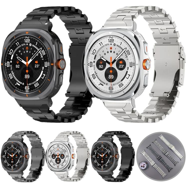 Correia de Relógio com Fivela de Segurança Borboleta em Liga de Titânio, Para Samsung Galaxy Watch Ultra 47mm / Ultra 2025