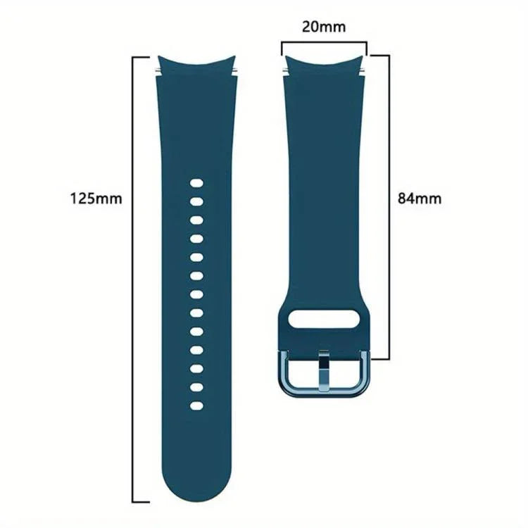 Pulseira de Relógio em Silicone com Caixa TPU, Para Samsung Galaxy Watch 7 44mm, Para Samsung Galaxy Watch 7 40mm, Para Samsung Galaxy Watch 4 Classic 46mm, Para Samsung Galaxy Watch 4 Classic 42mm