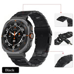 Correia de Relógio em Liga de Titânio com Fivela de Segurança, Para Samsung Galaxy Watch Ultra 47mm / Ultra 2025