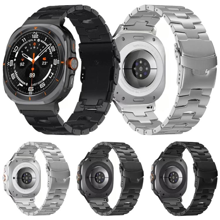 Correia de Relógio em Liga de Titânio com Fivela de Segurança, Para Samsung Galaxy Watch Ultra 47mm / Ultra 2025