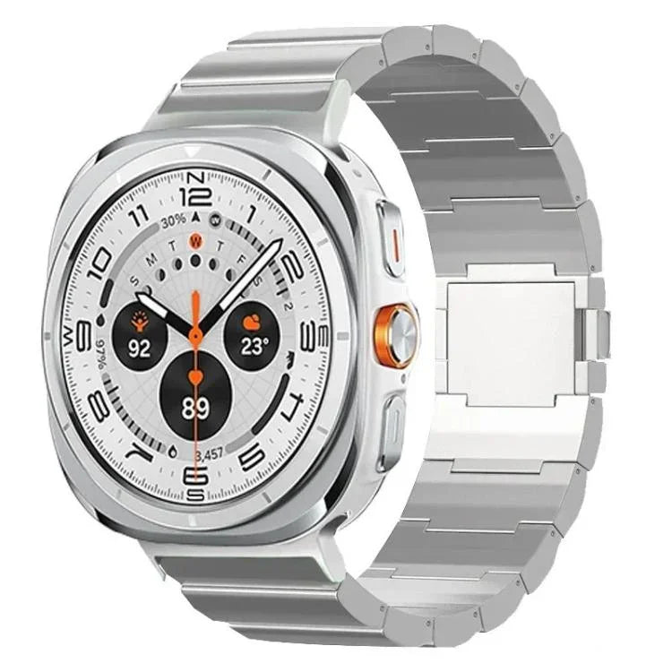One Beads Magnetic Buckle Titanium Alloy Watch Band, For Samsung Galaxy Watch Ultra / Ultra 2025, For Samsung Galaxy Watch8 / Watch8 Classic