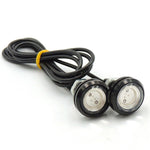 10 PCS 23mm 1.5W DC9-80V Motorcycle Eagle Eye Light Double Lens, 23mm Double Lens(Red Light), 23mm Double Lens(White Light), 23mm Double Lens(Yellow Light)