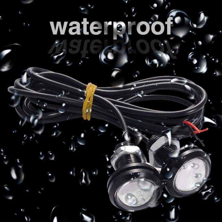 10 PCS 23mm 1.5W DC9-80V Motorcycle Eagle Eye Light Double Lens, 23mm Double Lens(Red Light), 23mm Double Lens(White Light), 23mm Double Lens(Yellow Light)