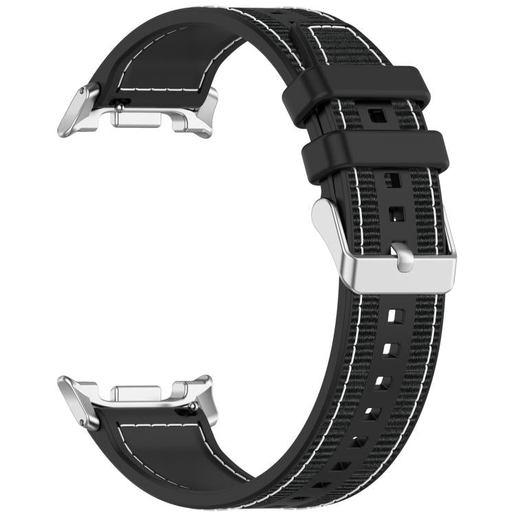 Pulseira de Relógio xDfind Híbrida em Nylon Trançado com Silicone, Para Samsung Galaxy Watch 8 / 8 Classic 22mm