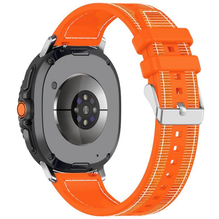 Pulseira de Relógio xDfind Híbrida em Nylon Trançado com Silicone, Para Samsung Galaxy Watch 8 / 8 Classic 22mm